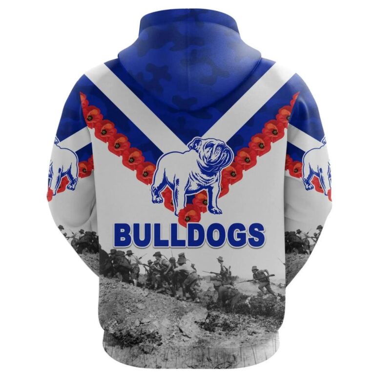 NRL Canterbury-Bankstown Bulldogs Anzac Day Original Zip Up Hoodie