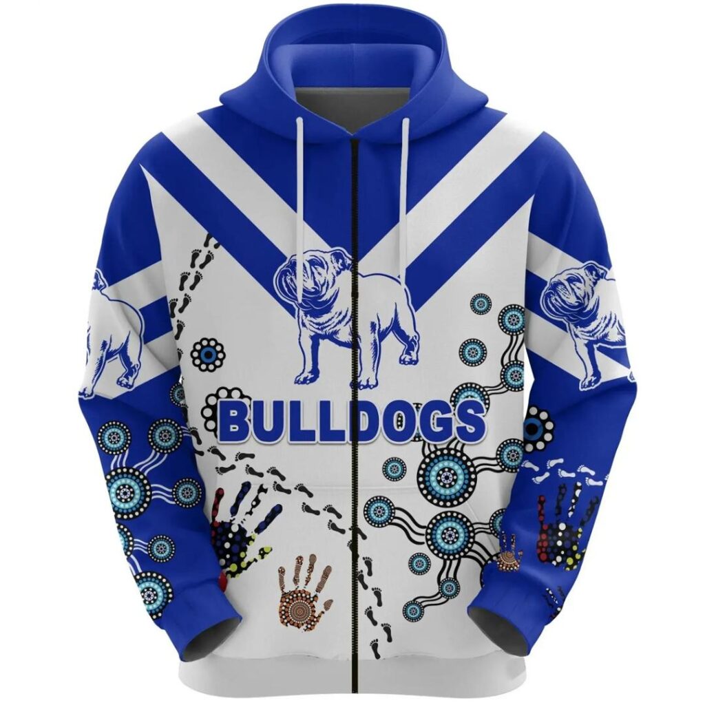 NRL Canterbury-Bankstown Bulldogs Indigenous Zip Up Hoodie