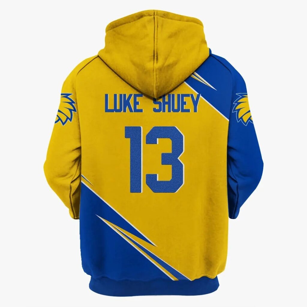 AFL West Coast Eagles Luke Shuey Zip Up Hoodie