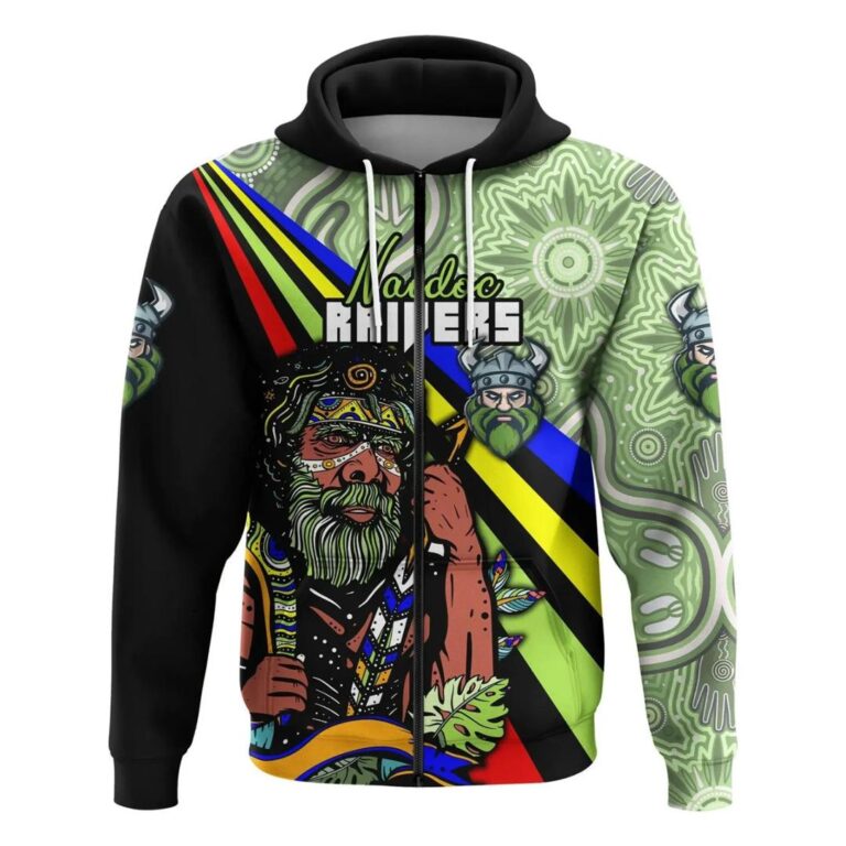 NRL Canberra Raiders Naidoc Zip Up Hoodie