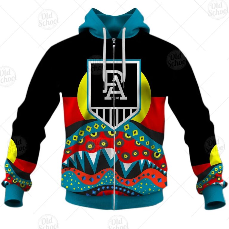 AFL Port Adelaide Power Indigenous Zip Up Hoodie