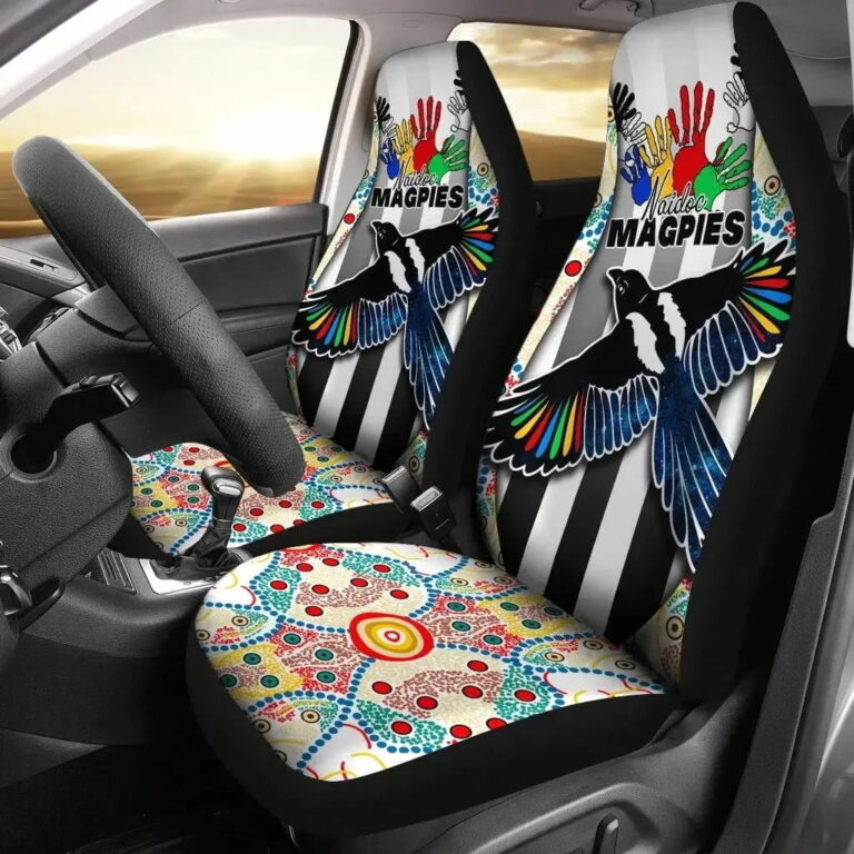 AFL Collingwood Magpies Naidoc Car Seat Covers