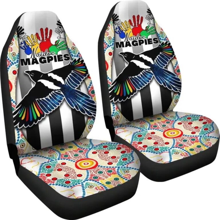 AFL Collingwood Magpies Naidoc Car Seat Covers