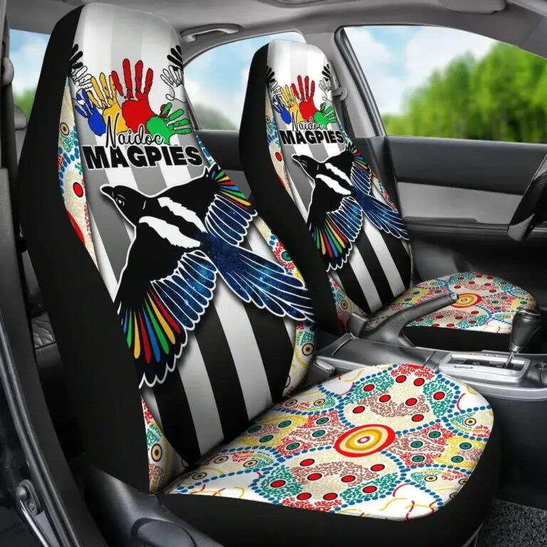 AFL Collingwood Magpies Naidoc Car Seat Covers