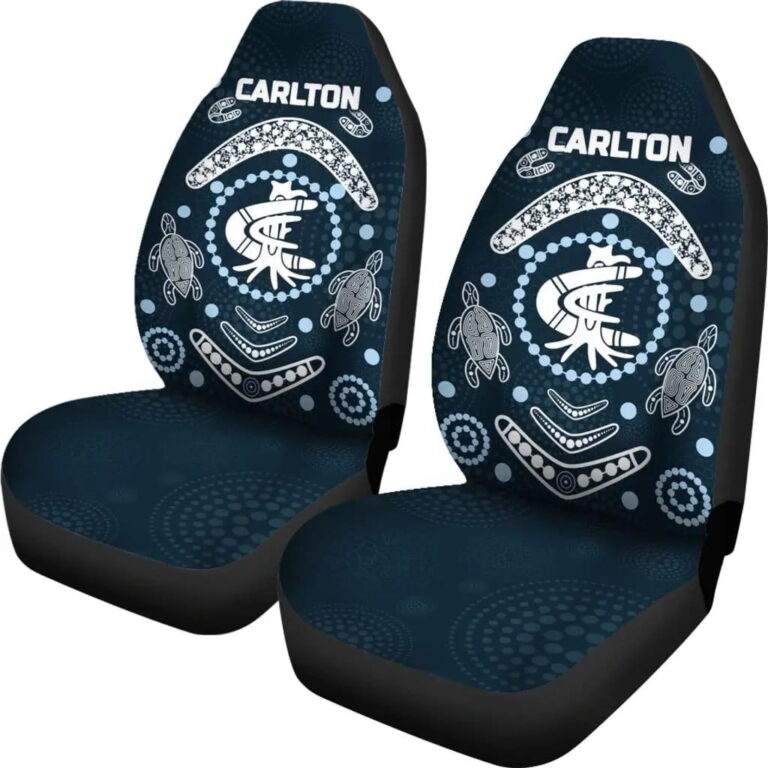 AFL Carlton Blues Baggers Indigenous Car Seat Covers