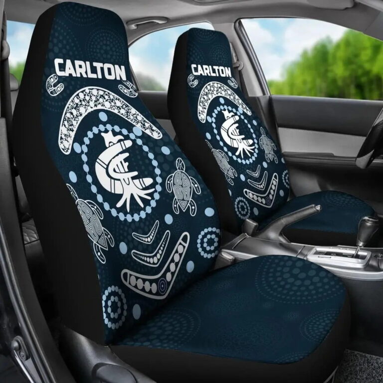 AFL Carlton Blues Baggers Indigenous Car Seat Covers