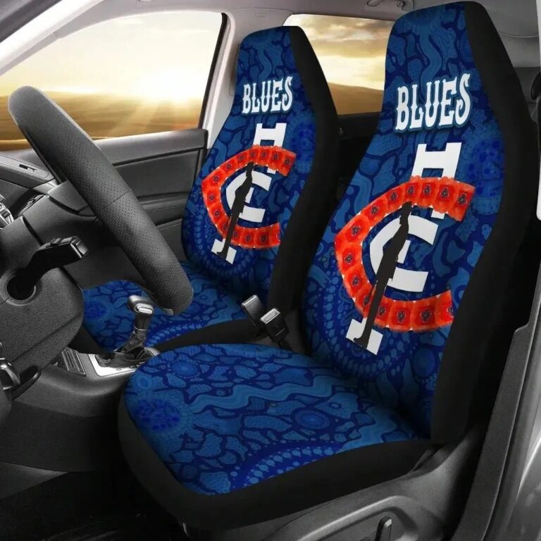 AFL Carlton Blues Anzac Country Style Car Seat Covers