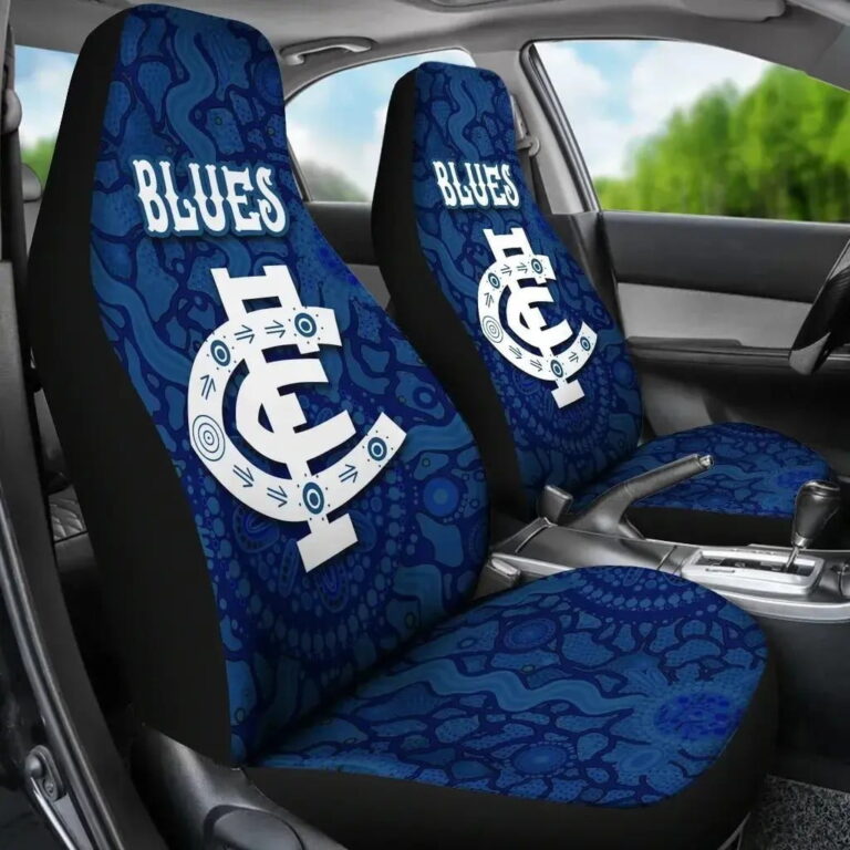 AFL Carlton Blues Indigenous Country Style-Navy Car Seat Covers