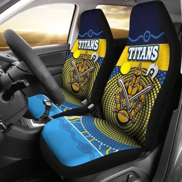 NRL Gold Coast Titans Naidoc Indigenous Car Seat Covers