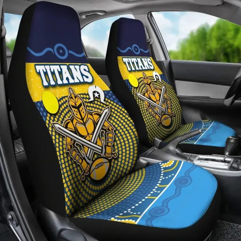 NRL Gold Coast Titans Naidoc Indigenous Car Seat Covers