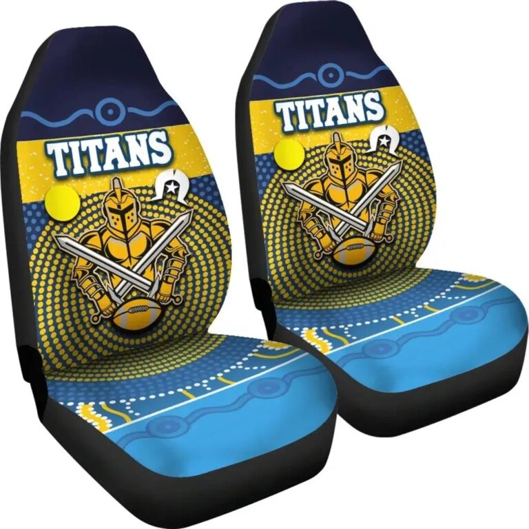 NRL Gold Coast Titans Naidoc Indigenous Car Seat Covers