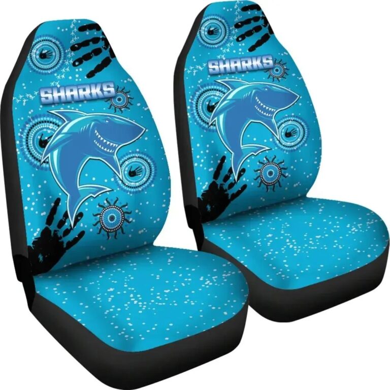 NRL Cronulla Sutherland Sharks - Indigenous Country Style Car Seat Covers