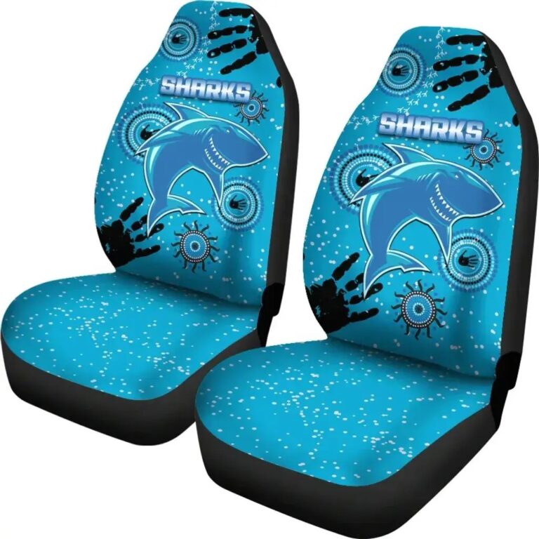 NRL Cronulla Sutherland Sharks - Indigenous Country Style Car Seat Covers