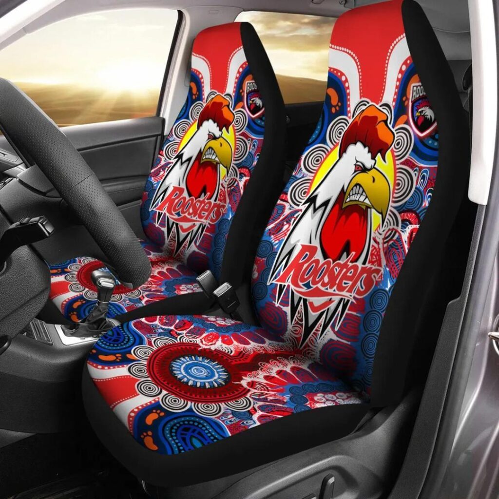 NRL Sydney Roosters Indigenous Rugby Car Seat Covers