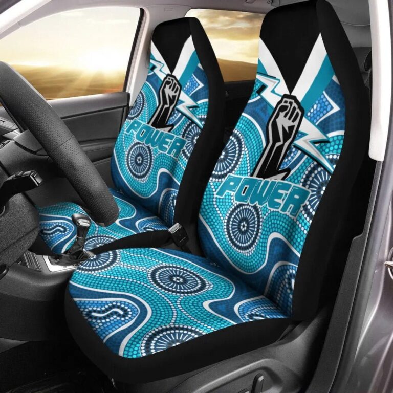 AFL Port Adelaide Power Aboriginal Style Car Seat Covers