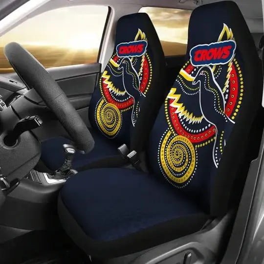 AFL Adelaide Crows Indigenous Black Car Seat Covers