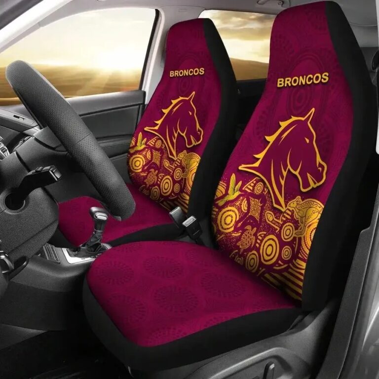 NRL Brisbane Broncos Indigenous Car Seat Covers