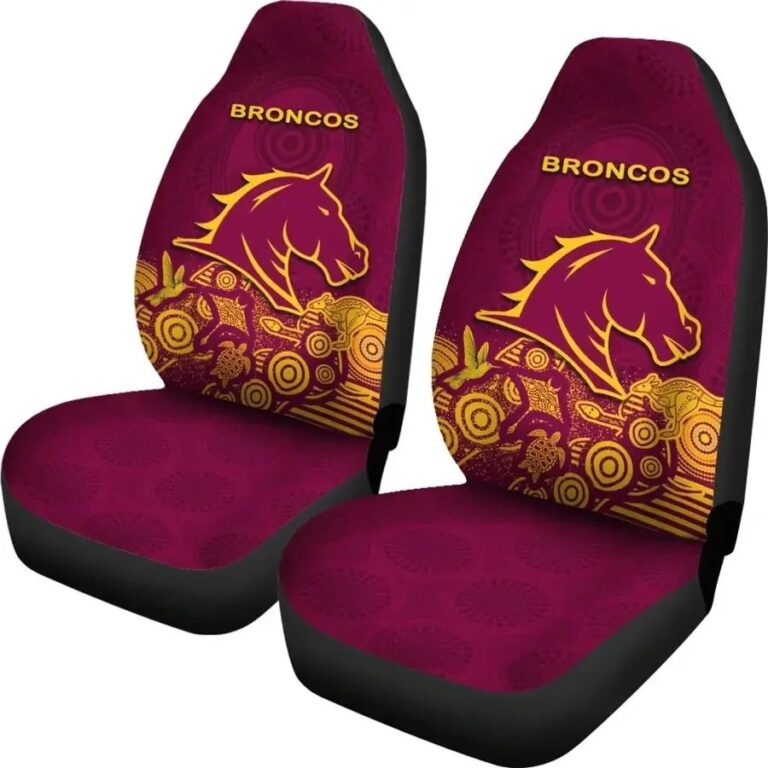 NRL Brisbane Broncos Indigenous Car Seat Covers