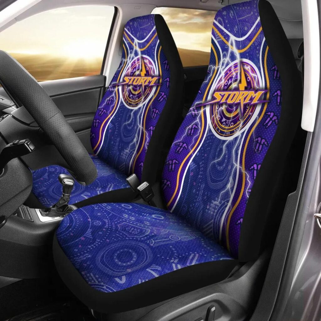 NRL Melbourne Storm Indigenous Car Seat Covers