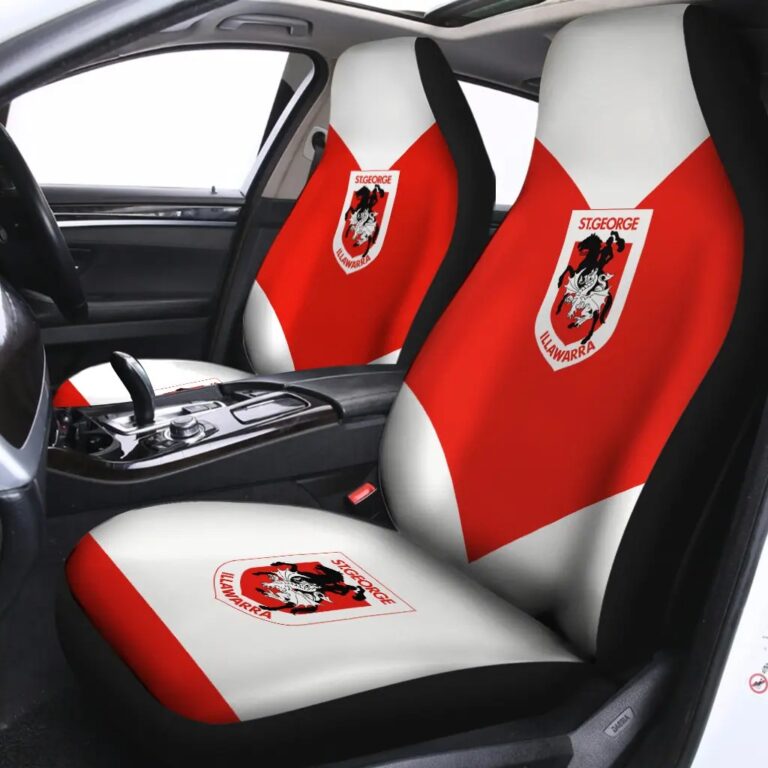 NRL St George Illawarra Dragons . Car Seat Covers