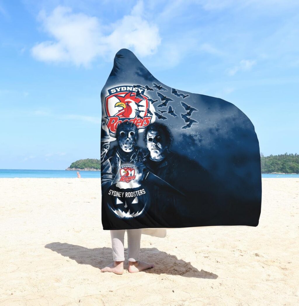 NRL Sydney Roosters Halloween Hooded Blanket