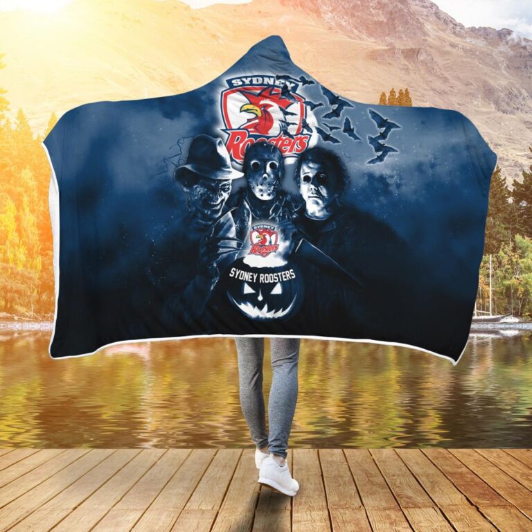 NRL Sydney Roosters Halloween Hooded Blanket