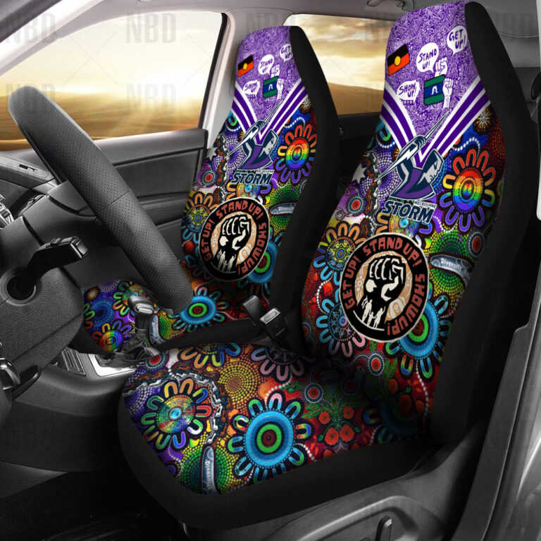 NRL Melbourne Storm | Seat Belt | Steering | Car Seat Covers