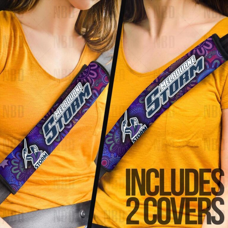 NRL Melbourne Storm | Seat Belt | Steering | Car Seat Covers
