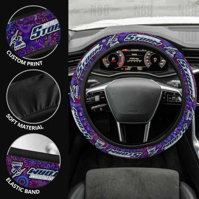NRL Melbourne Storm | Seat Belt | Steering | Car Seat Covers