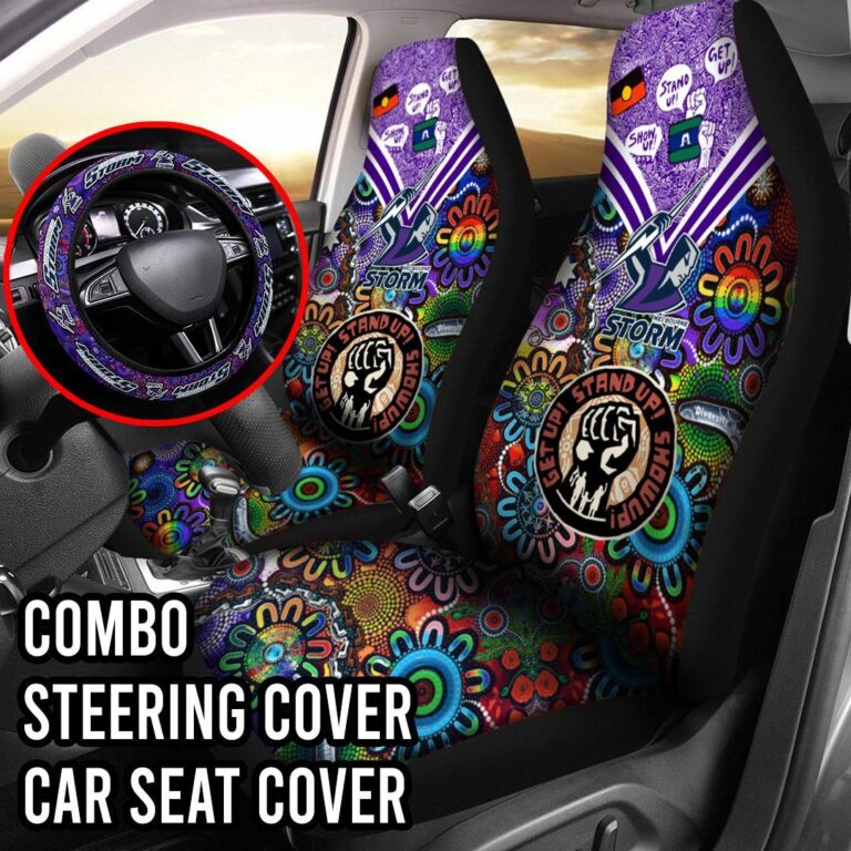 NRL Melbourne Storm | Seat Belt | Steering | Car Seat Covers