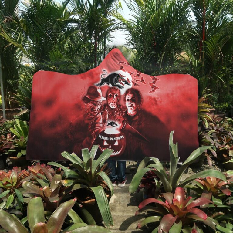 NRL Penrith Panthers Halloween Hooded Blanket