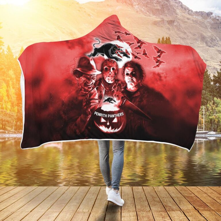 NRL Penrith Panthers Halloween Hooded Blanket