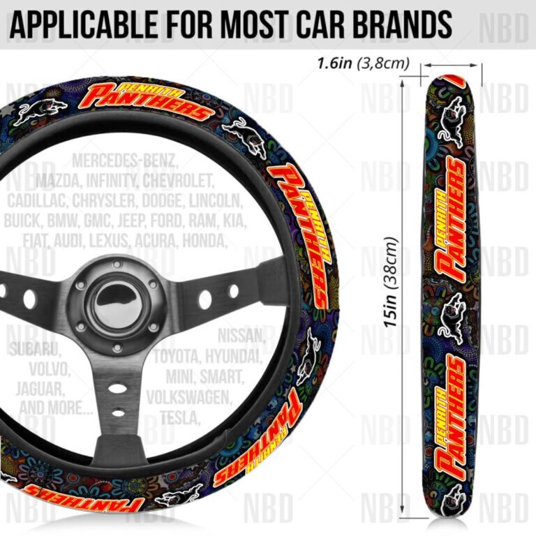NRL Penrith Panthers | Seat Belt | Steering | Car Seat Covers