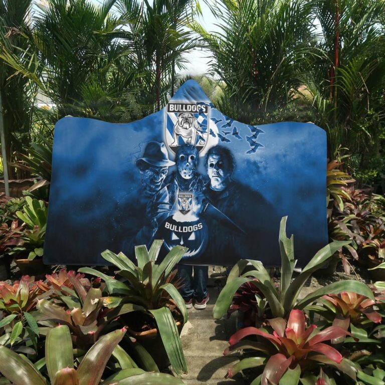 NRL Canterbury-Bankstown Bulldogs Halloween Hooded Blanket