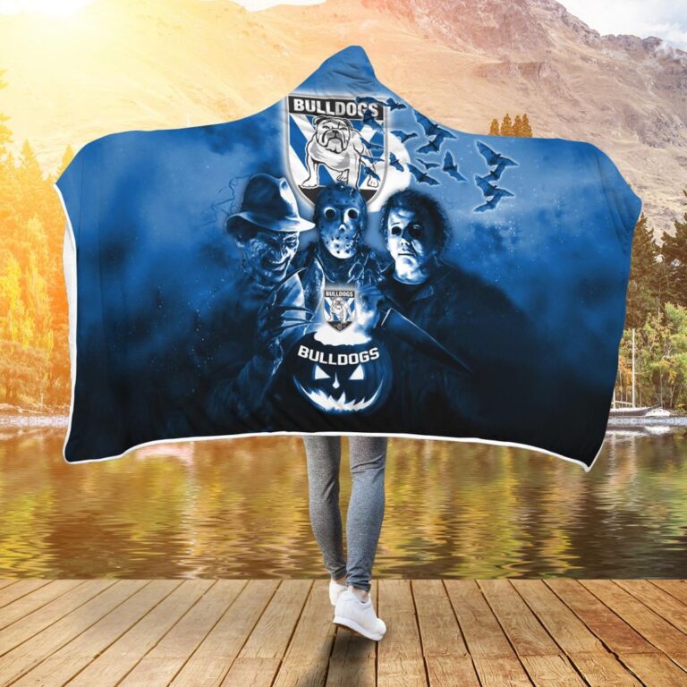 NRL Canterbury-Bankstown Bulldogs Halloween Hooded Blanket