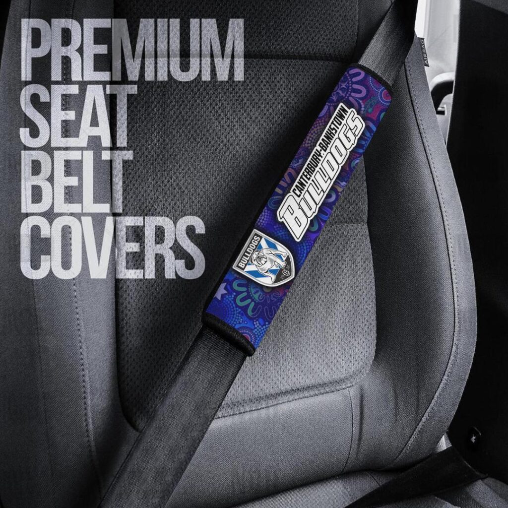 NRL Canterbury Bankstown Bulldogs | Seat Belt | Steering | Car Seat Covers