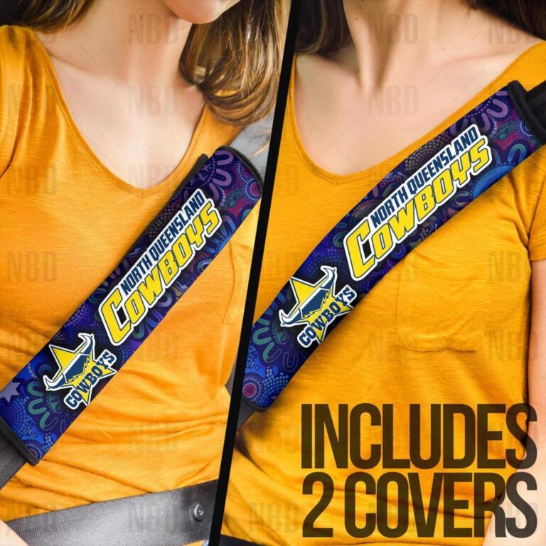 NRL North Queensland Cowboys | Seat Belt | Steering | Car Seat Covers