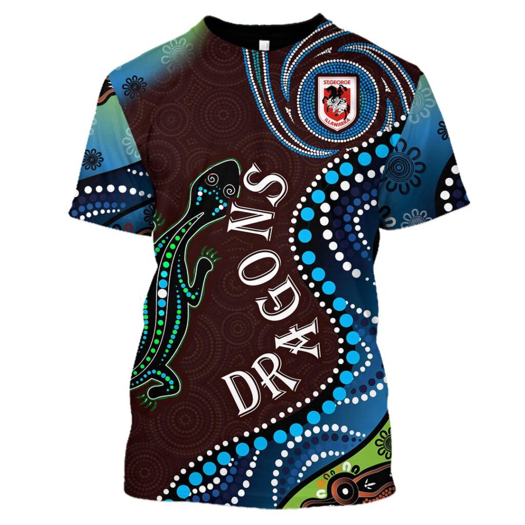 NRL St George Illawarra Dragons . 3D Printing | Hoodie/Zip/T-Shirt/Long Sleeve