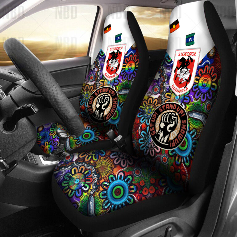 NRL St. George Illawarra Dragons | Seat Belt | Steering | Car Seat Covers