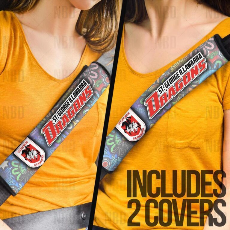 NRL St. George Illawarra Dragons | Seat Belt | Steering | Car Seat Covers