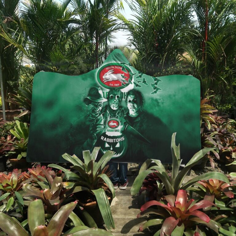 NRL South Sydney Rabbitohs Halloween Hooded Blanket