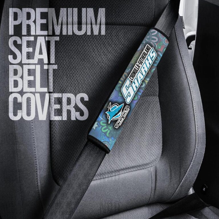 NRL Cronulla Sutherland Sharks | Seat Belt | Steering | Car Seat Covers