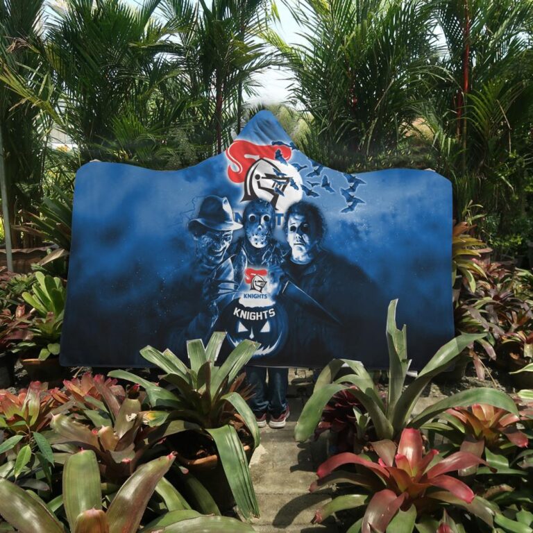 NRL Newcastle Knights Halloween Hooded Blanket
