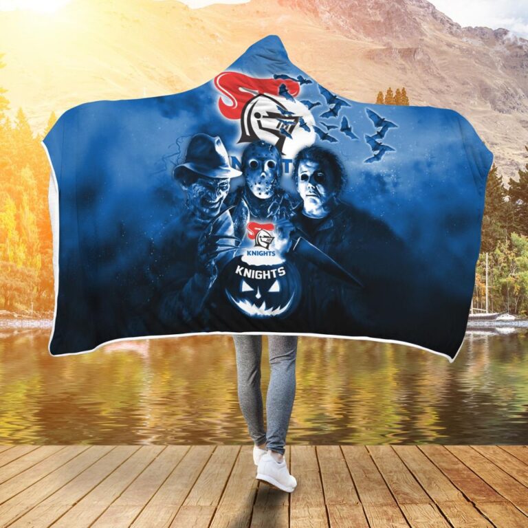NRL Newcastle Knights Halloween Hooded Blanket
