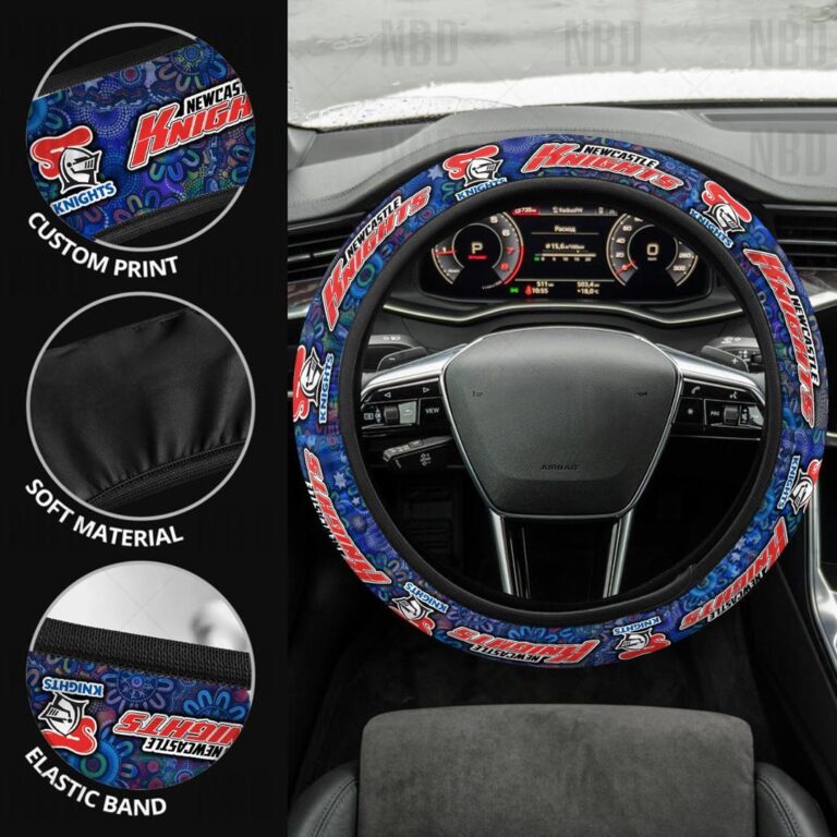 NRL Newcastle Knights | Seat Belt | Steering | Car Seat Covers