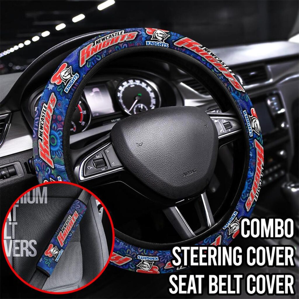 NRL Newcastle Knights | Seat Belt | Steering | Car Seat Covers