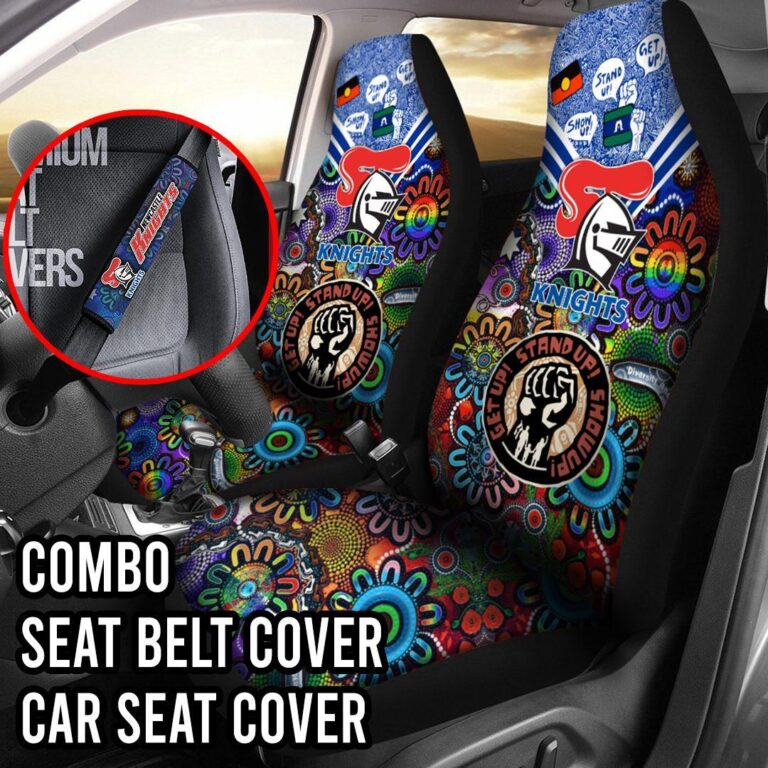 NRL Newcastle Knights | Seat Belt | Steering | Car Seat Covers