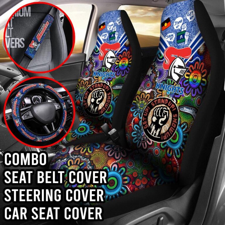 NRL Newcastle Knights | Seat Belt | Steering | Car Seat Covers