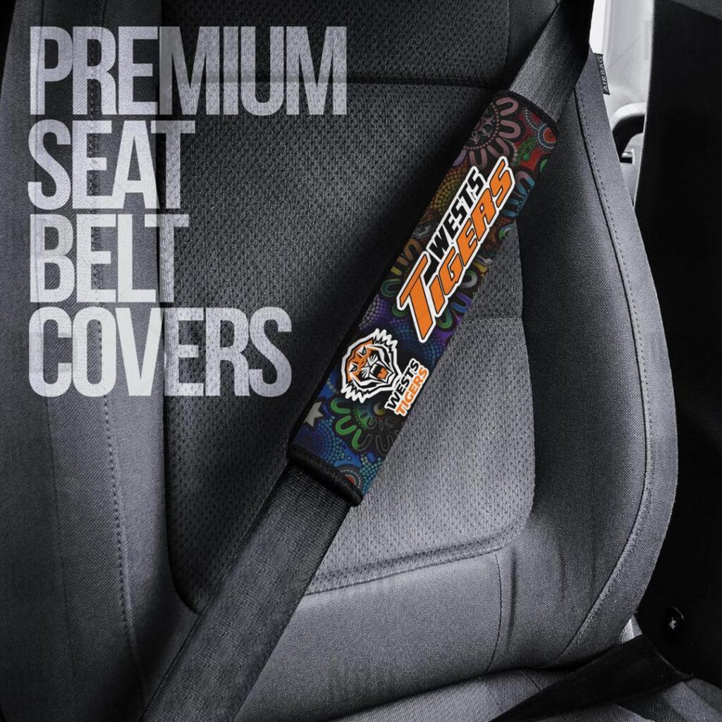 NRL Wests Tigers | Seat Belt | Steering | Car Seat Covers