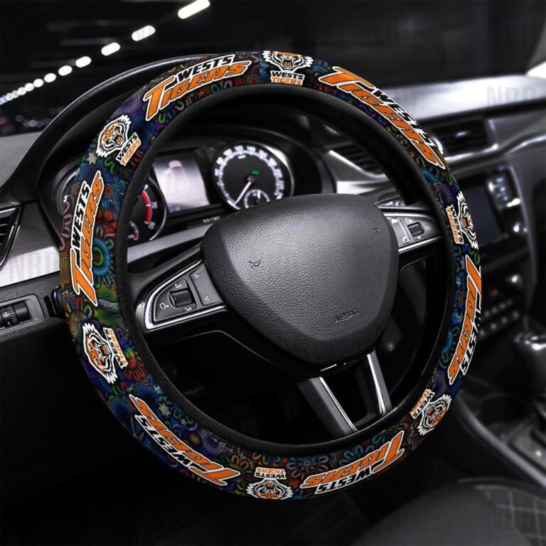 NRL Wests Tigers | Seat Belt | Steering | Car Seat Covers